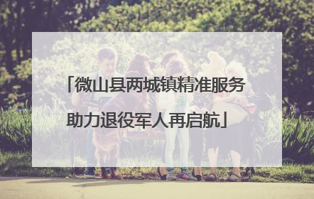 微山县两城镇精准服务助力退役军人再启航