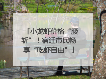 小龙虾价格“腰斩”！宿迁市民畅享“吃虾自由”