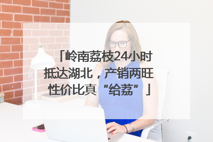 岭南荔枝24小时抵达湖北，产销两旺性价比真“给荔”