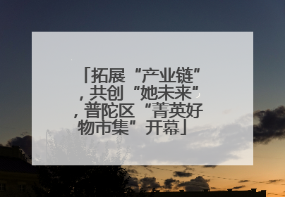 拓展“产业链”，共创“她未来”，普陀区“菁英好物市集”开幕