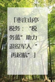 枣庄山亭税务：“税务蓝”助力退役军人“再起航”