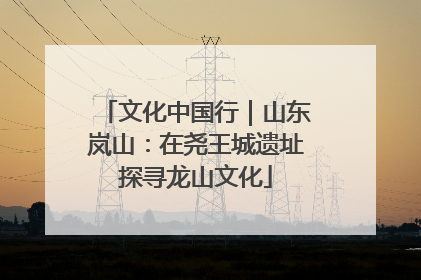 文化中国行｜山东岚山：在尧王城遗址探寻龙山文化