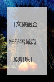 文旅融合托举雪域高原明珠