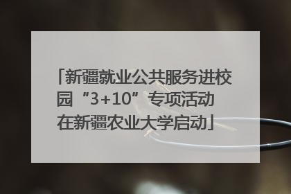 新疆就业公共服务进校园“3+10”专项活动在新疆农业大学启动