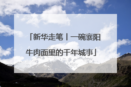 新华走笔丨一碗襄阳牛肉面里的千年城事