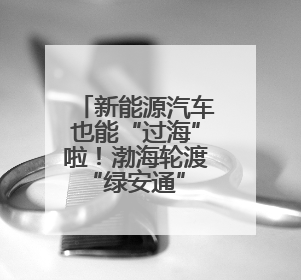 新能源汽车也能“过海”啦！渤海轮渡“绿安通” 轮正式投入运营