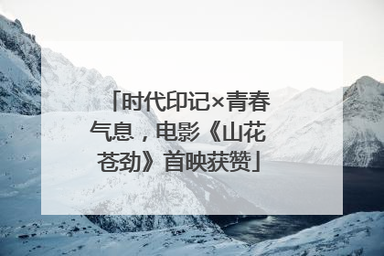 时代印记×青春气息，电影《山花苍劲》首映获赞