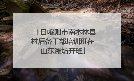 日喀则市南木林县村后备干部培训班在山东潍坊开班