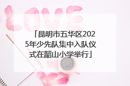昆明市五华区2025年少先队集中入队仪式在韶山小学举行