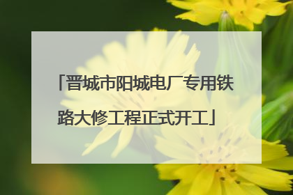 晋城市阳城电厂专用铁路大修工程正式开工