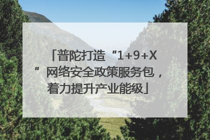 普陀打造“1+9+X”网络安全政策服务包，着力提升产业能级