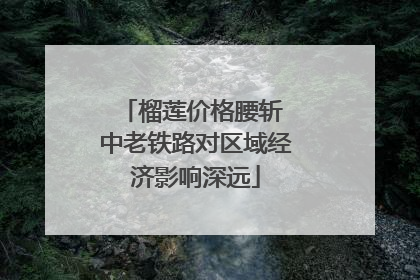 榴莲价格腰斩 中老铁路对区域经济影响深远