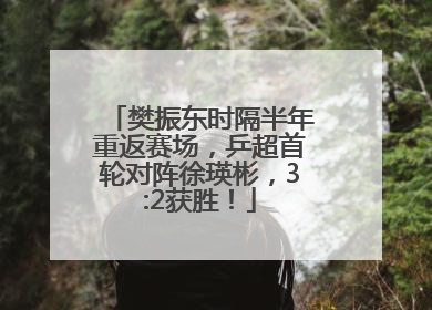 樊振东时隔半年重返赛场，乒超首轮对阵徐瑛彬，3:2获胜！