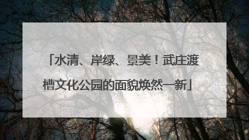 水清、岸绿、景美！武庄渡槽文化公园的面貌焕然一新