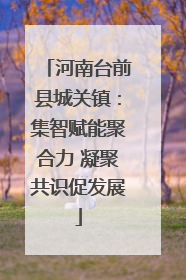 河南台前县城关镇：集智赋能聚合力 凝聚共识促发展