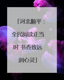河北顺平：全民阅读正当时 书香致远润心灵