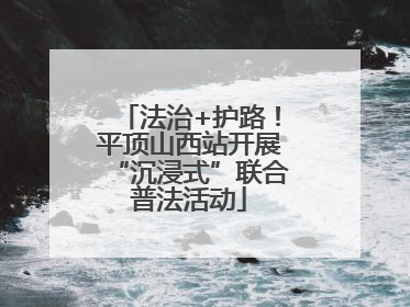 法治+护路！平顶山西站开展“沉浸式”联合普法活动