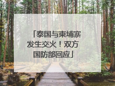 泰国与柬埔寨发生交火！双方国防部回应