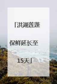 洪湖莲蓬保鲜延长至15天