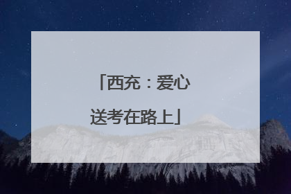 西充：爱心送考在路上
