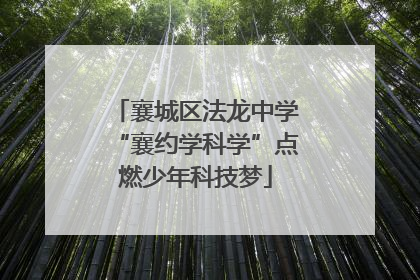 襄城区法龙中学“襄约学科学”点燃少年科技梦