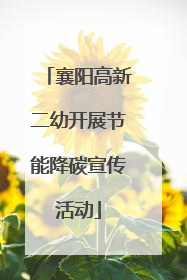 襄阳高新二幼开展节能降碳宣传活动