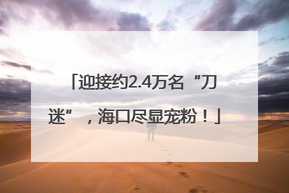 迎接约2.4万名“刀迷”，海口尽显宠粉！