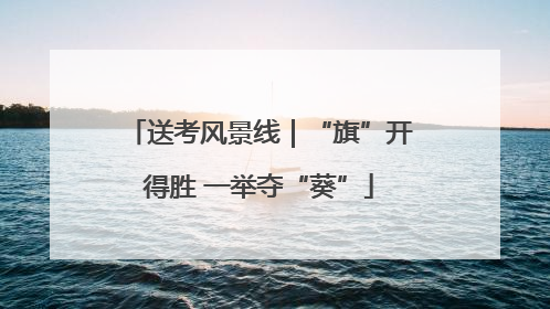 送考风景线｜“旗”开得胜 一举夺“葵”
