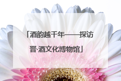 酒韵越千年——探访晋·酒文化博物馆
