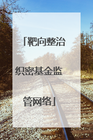 靶向整治织密基金监管网络