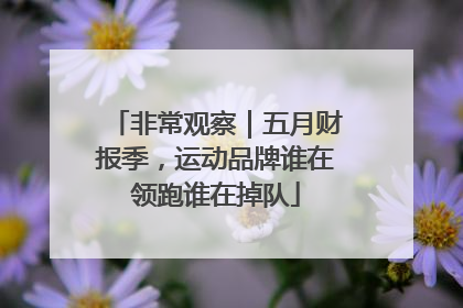非常观察｜五月财报季，运动品牌谁在领跑谁在掉队