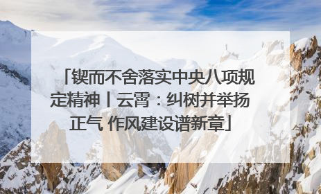 锲而不舍落实中央八项规定精神丨云霄：纠树并举扬正气 作风建设谱新章