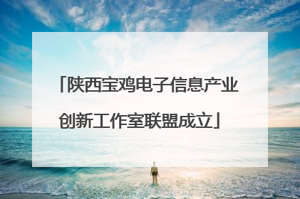 陕西宝鸡电子信息产业创新工作室联盟成立