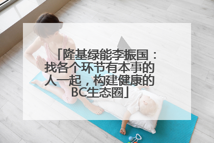 隆基绿能李振国：找各个环节有本事的人一起，构建健康的BC生态圈