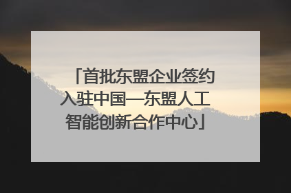 首批东盟企业签约入驻中国—东盟人工智能创新合作中心