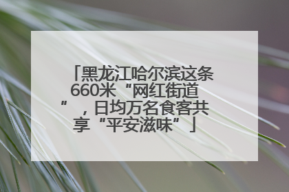 黑龙江哈尔滨这条660米“网红街道”，日均万名食客共享“平安滋味”