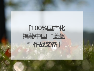 100%国产化 揭秘中国“蓝盔”作战装备