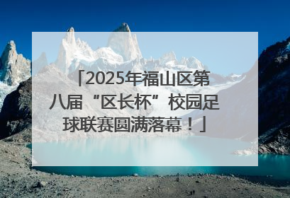 2025年福山区第八届“区长杯”校园足球联赛圆满落幕！