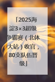 2025海淀3×3超级争霸赛（北体大站）收官，80支队伍晋级
