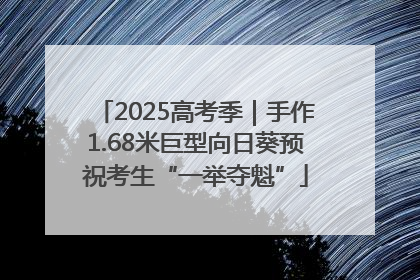2025高考季｜手作1.68米巨型向日葵预祝考生“一举夺魁”