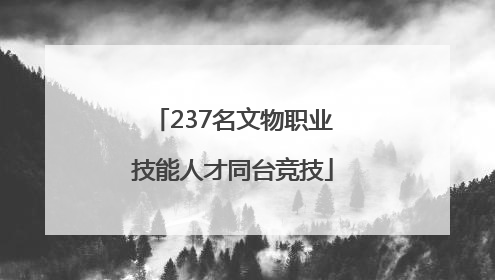 237名文物职业技能人才同台竞技
