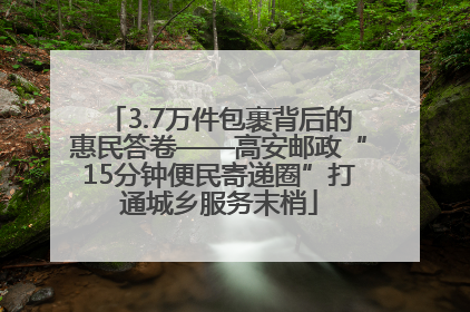 3.7万件包裹背后的惠民答卷——高安邮政“15分钟便民寄递圈”打通城乡服务末梢