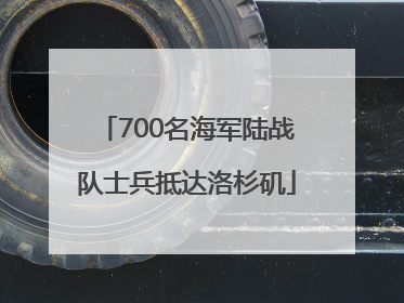 700名海军陆战队士兵抵达洛杉矶