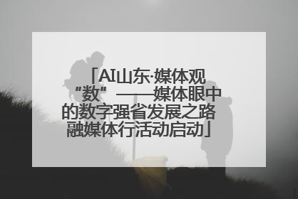 AI山东·媒体观“数”——媒体眼中的数字强省发展之路融媒体行活动启动