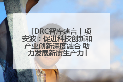 DRC智库建言丨项安波：促进科技创新和产业创新深度融合 助力发展新质生产力