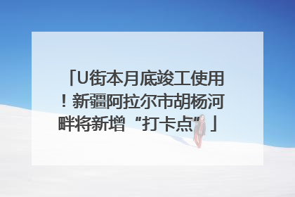 U街本月底竣工使用！新疆阿拉尔市胡杨河畔将新增“打卡点”